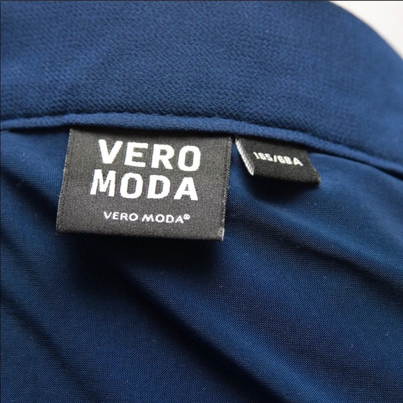 Vero Moda Blue Sheer Maxi Skirt w/ Mini Underlay - Picture 3 of 4